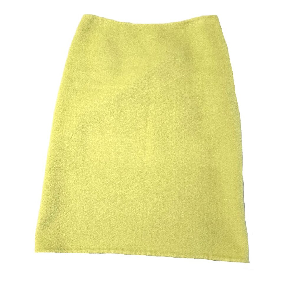 Ports 1961 Size 2 Womens Light Yellow Wool Skirt
